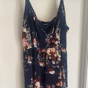 Navy floral summer dress